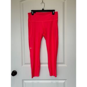 NWT Under Armour High Rise Ankle Legging Hot Pink Size Large